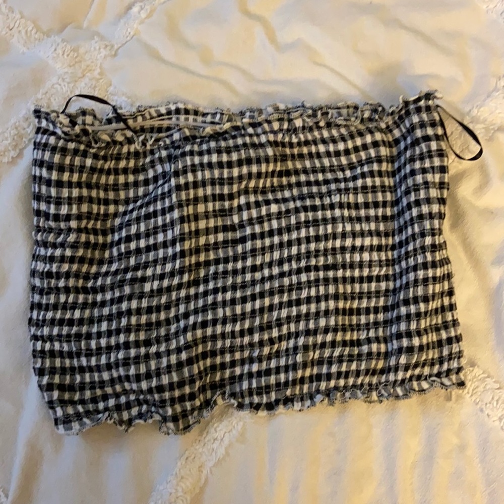 Lulus gingham crop top